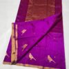 Chanderi Pattu Silk Saree with Zari buties and Rich Pallu